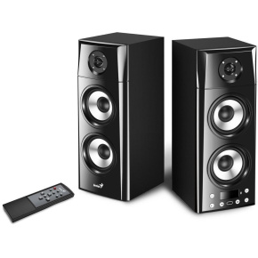 GENIUS reproduktory SP-HF2800 BT/ 2.0/ 60W/ Dřevěné/ Bluetooth/ USB/ dálkové ovládání