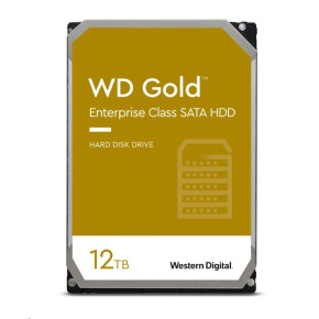 WD GOLD WD121KRYZ 12TB, SATA III 3.5", 256MB 7200RPM, 255MB/s, CMR, Enterprise