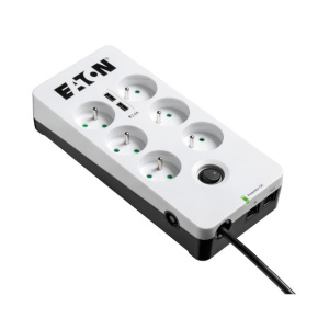 Eaton Protection Box 6 Tel@ USB FR, přepěťová ochrana, 6 zásuvek, 2x USB nabíječka, 1m