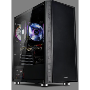 ZALMAN skříň R2 Black,  ATX bez zdroje, RGB