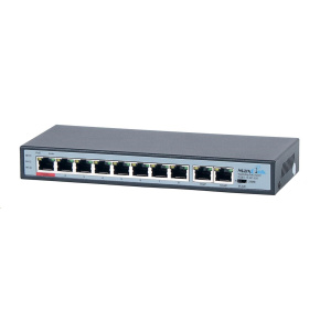 MaxLink PoE switch PSBT-10-8P-250 (náhrada za PSAT-10-8P-250), 10x LAN/8x PoE 250m, 802.3af/at/bt