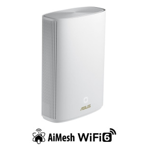 ASUS ZenWiFi XP4 Hybrid 1-pack Wireless AX1800 Dual-band Powerline Mesh WiFi 6 System, Homeplug AV2