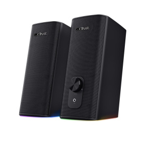 TRUST reproduktory GXT 612 CETIC RGB-Illuminated 2.0 Speaker Set, Bluetooth, černá