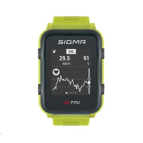 Sigma pulsmetr iD.TRI Set neon mint