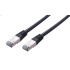 C-TECH kabel patchcord Cat5e, FTP, černý, 0,25m