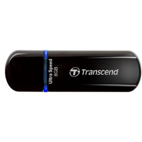 TRANSCEND Flash Disk 8GB JetFlash®600, USB 2.0 (R:32/W:12 MB/s) černá/modrá