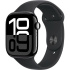 Apple Watch Series 10 GPS 46mm Jet Black Aluminium Case with Black Sport Band - S/M