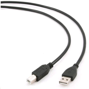 GEMBIRD Kabel USB 2.0 A-B propojovací 3m Professional (černý, zlacené kontakty)