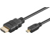 PremiumCord 4K kabel HDMI A - HDMI micro D, 2m