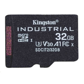 Kingston MicroSDHC karta 32GB Industrial C10 A1 pSLC Card Single Pack