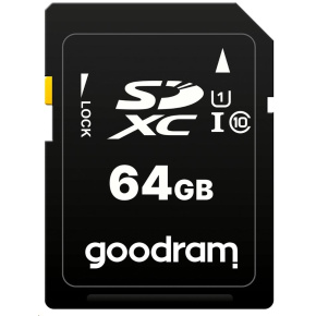 GOODRAM SDXC karta 64GB (R:100/W:10 MB/s) UHS-I Class 10