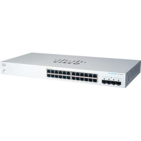 Cisco switch CBS220-24T-4G (24xGbE,4xSFP,fanless)