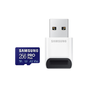 Samsung micro SDHC karta 256GB PRO Plus + USB adaptér - EOL