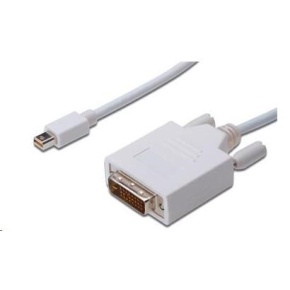 PREMIUMCORD Kabel Mini DisplayPort - DVI 1m, bílý