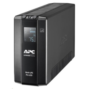 APC -BAZAR- Back UPS Pro BR 650VA, 6 Outlets, AVR, LCD Interface (390W) - předváděcí